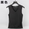 图片 冰丝无痕背心春夏男士夏季马甲T恤大码无袖修身坎肩运动打底衣服