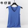 图片 冰丝无痕背心春夏男士夏季马甲T恤大码无袖修身坎肩运动打底衣服