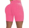 图片 提臀瑜伽短裤 纯色弹力蜜桃臀运动裤 高弹紧身中裤