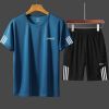 Picture of Men's Breathable Sports Quick-drying Suit Summer New Short-sleeved Men's Running Couple Sportswear Shorts