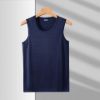 Picture of Ice Silk Vest Men’s Trendy Thin Mesh Breathable Quick-Drying Sports Wide-Shoulder Outerwear Sleeveless T-Shirt for Summer