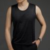 Picture of Ice Silk Vest Men’s Trendy Thin Mesh Breathable Quick-Drying Sports Wide-Shoulder Outerwear Sleeveless T-Shirt for Summer