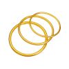 Picture of Gold shop with copper plated real gold plain ring Lotus bracelet inside and outside Color Women's Light luxury high-grade gold bracelet does not fade for a long time