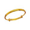 Picture of Long-Lasting Non-Fading Brass Gold-Plated Smooth-Surface Slide Bracelet for Women – Simple, Stylish, Lite-Luxury Plain Band with Adjustable Size
