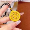Picture of Brass Gold Plated Point Drill Rotatable Eight Treasure Compass Pendant Gold Shop Same Style Women's Light Luxury High-end Sense Woolen Chain Pendant
