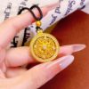 Picture of Brass Gold Plated Point Drill Rotatable Eight Treasure Compass Pendant Gold Shop Same Style Women's Light Luxury High-end Sense Woolen Chain Pendant