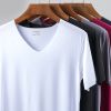 Picture of Men’s Brimless Ice Silk Short-Sleeve T-Shirt, Youth Plus-Size Quick-Dry Breathable Base Layer for Sports, Thin Men’s Apparel