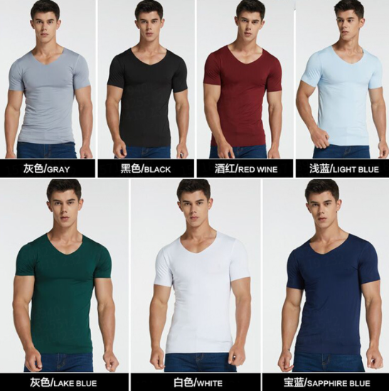 Picture of Men’s Brimless Ice Silk Short-Sleeve T-Shirt, Youth Plus-Size Quick-Dry Breathable Base Layer for Sports, Thin Men’s Apparel