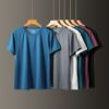 Picture of T-Shirt Men's Fashion Summer 2026 New Light Plate Ice Silk Quick-drying Clothes Short-sleeved Elastic Mesh Round Neck Thin