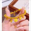Picture of Five Emperors Money Yellow God of Wealth Wrapping Bracelet Women's New Chinese-style Gold Sand Gold Lucking Nafu Bracelet