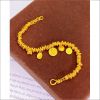 Picture of Five Emperors Money Yellow God of Wealth Wrapping Bracelet Women's New Chinese-style Gold Sand Gold Lucking Nafu Bracelet
