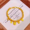 Picture of Five Emperors Money Yellow God of Wealth Wrapping Bracelet Women's New Chinese-style Gold Sand Gold Lucking Nafu Bracelet