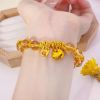 Picture of Gold-Tone Lucky Wealth Glass Bead Bracelet