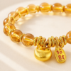 Picture of Gold-Tone Lucky Wealth Glass Bead Bracelet
