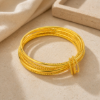 Picture of Gold-Tone Six-Line Stackable Bangle Bracelet
