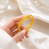 Picture of Gold-Tone Six-Line Stackable Bangle Bracelet